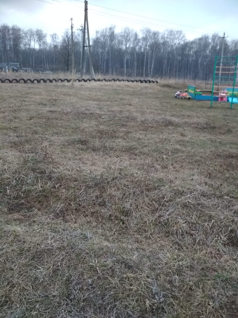 Обустройство детской игровой площадки в д.Качалово Ясногорского района