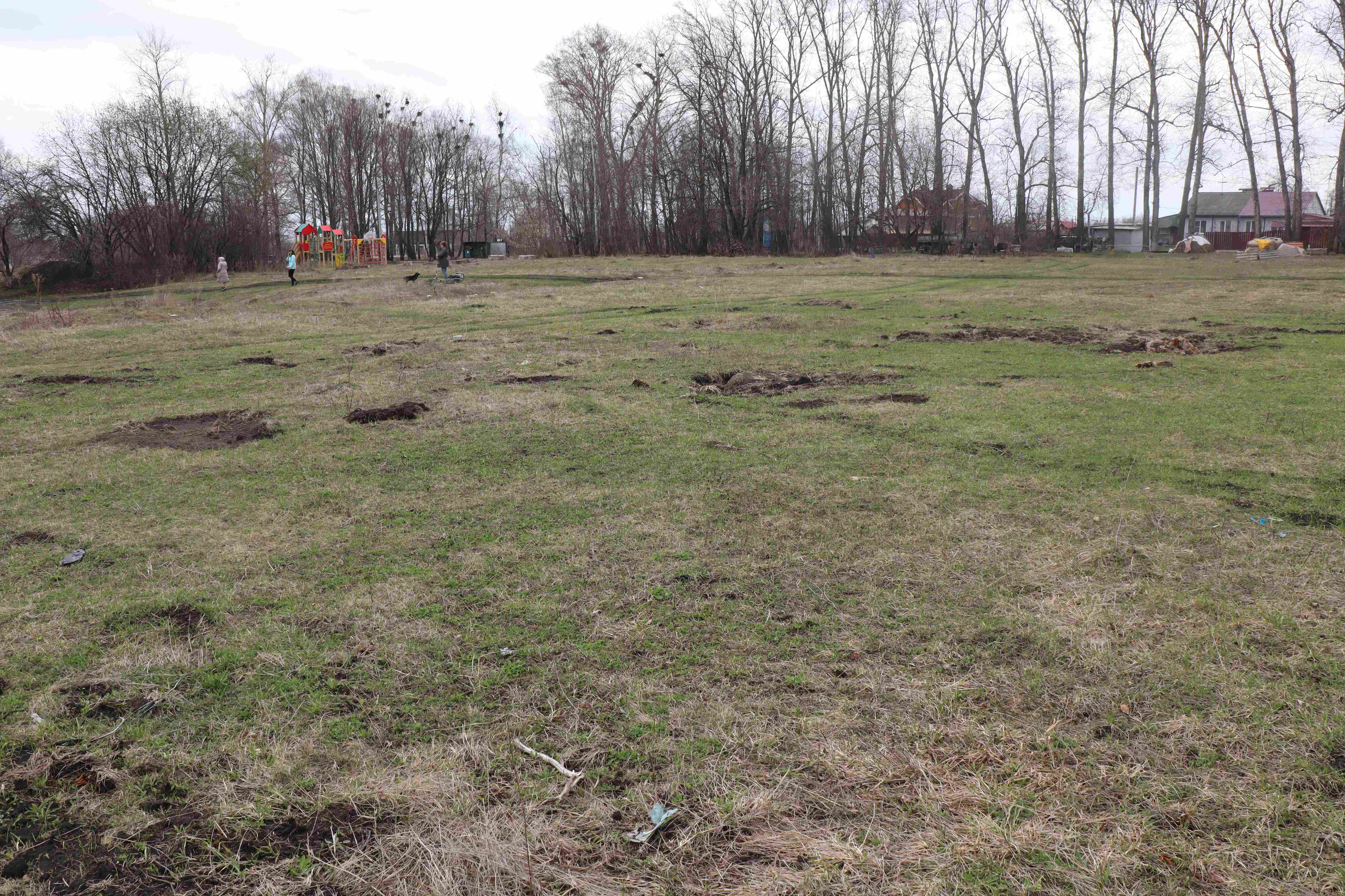 Обустройство спортивной площадки в п. Горьковский, Тепло-Огаревский район Тульской области в 30 м. южнее д. 73.