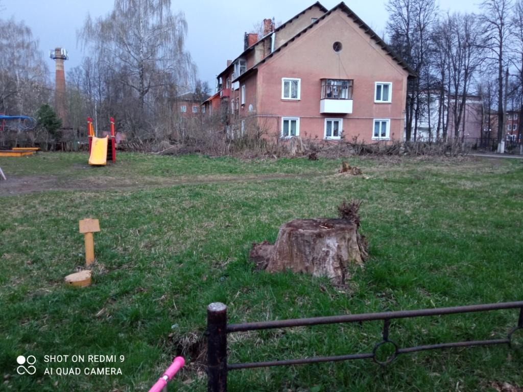 Обустройство детской игровой площадки по улице Пионерская в районе дома 11 в поселке Бородинский, Киреевского района, Тульской области