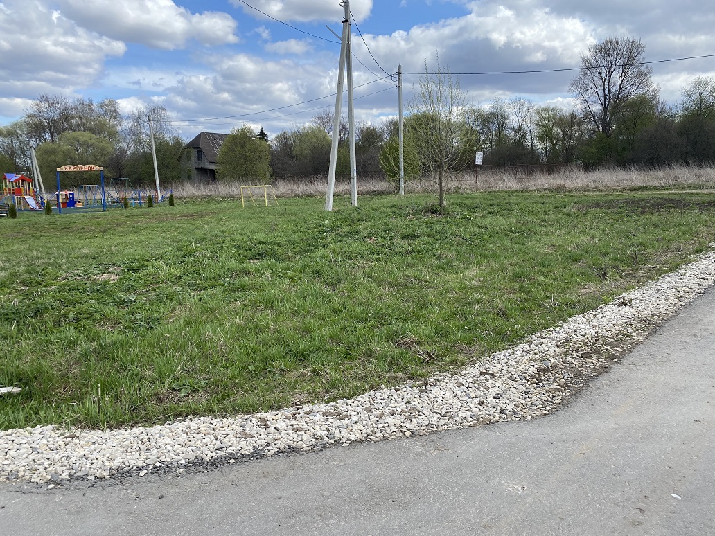 Обустройство спортивной площадки в д. Карпищево Заокского района