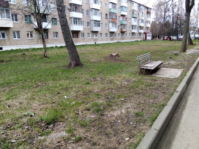 Обустройство детской площадки в городе Кимовск, ул.Коммунистическая, д.8 Кимовского района