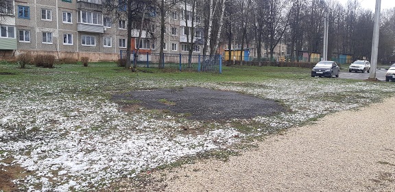 Обустройство спортивной площадки в г. Узловая, кв-л 50 лет Октября между д. №11 и д. №12