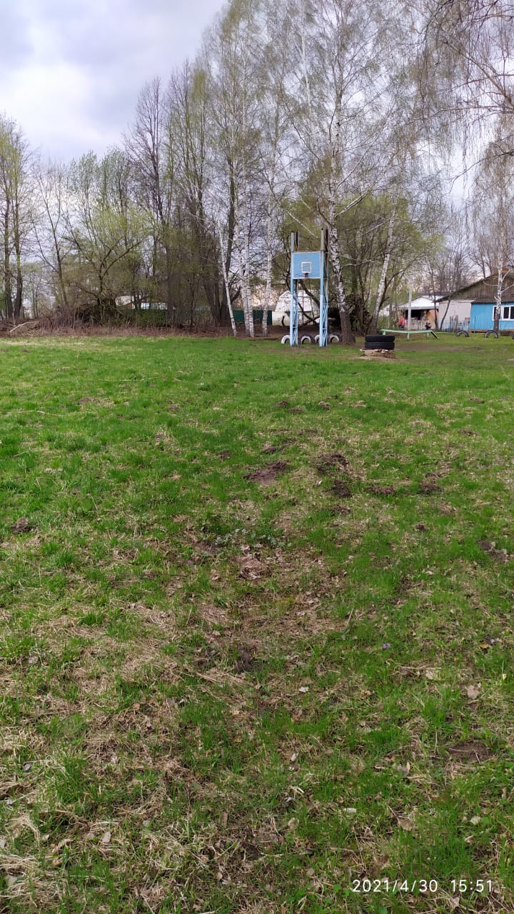 Установка спортивной площадки для детей и молодежи в селе Козловка Веневского района