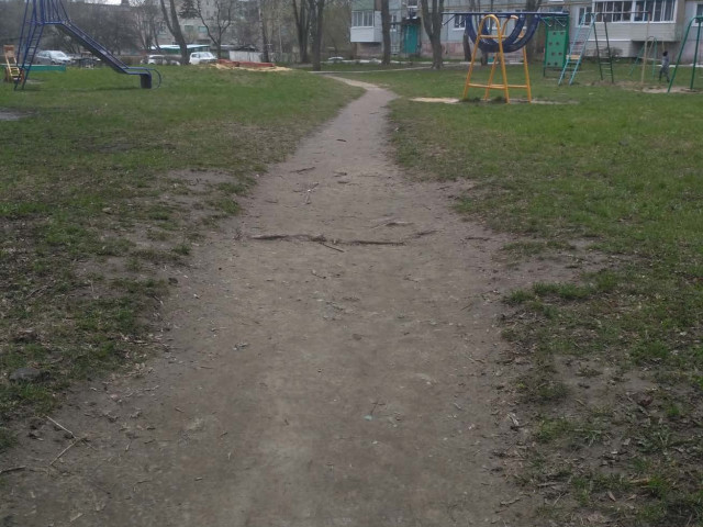 Обустройство спортивной площадки в г. Новомосковск Северный микрорайон, ул. Есенина д. 7а, 7б и ул. Мира д. 44б