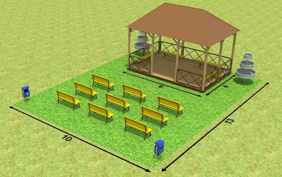 Зона для досуга и отдыха №3